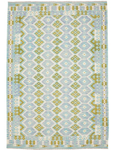 Rug Kilim Afghanistan 205x296 Aquamarine Blue O