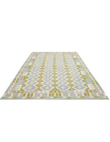 Tappeto Kilim Afghanistan 205x296 Azzurro Acqua