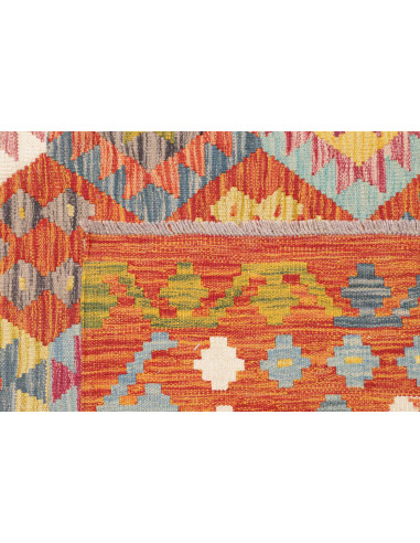 Tappeto Kilim Afghanistan 207x294 Arancione Ter