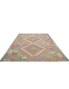 Rug Kilim Afghanistan 212x293 Light Blue Vibran 2