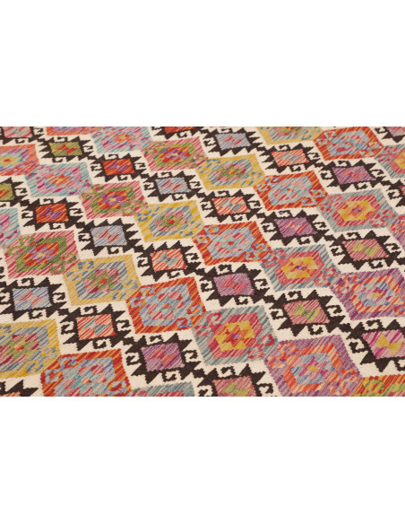 Rug Kilim Afghanistan 213x296 Multicolored Pink