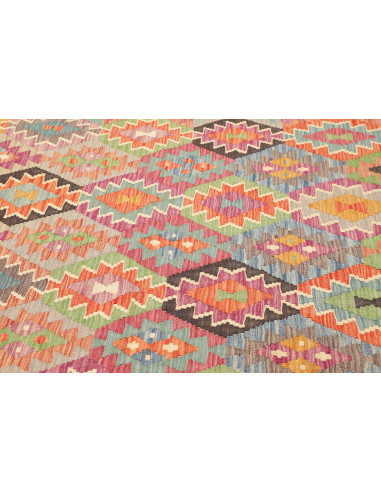 Tappeto Kilim Afghanistan 202x289 Azzurro Aranc
