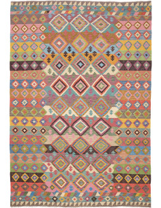 Tappeto Kilim Afghanistan 206x296 Multicolore V