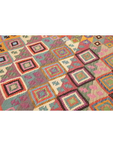 Tappeto Kilim Afghanistan 206x296 Multicolore V