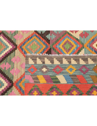 Tappeto Kilim Afghanistan 206x296 Multicolore V