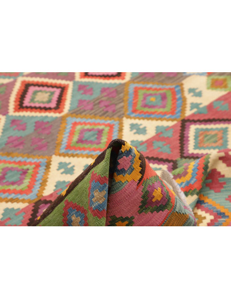 Tappeto Kilim Afghanistan 206x296 Multicolore V