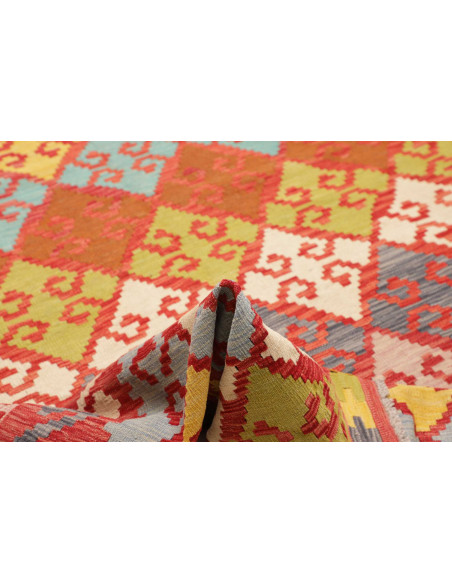 Tappeto Kilim Afghanistan 203x297 Rosso Terraco