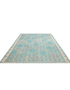 Tappeto Kilim Afghanistan 206x304 Turchese Acqu 2