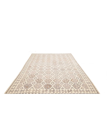 Tappeto Kilim Afghanistan 206x295 Grigio Chiaro