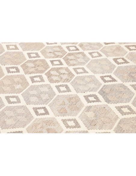 Tappeto Kilim Afghanistan 206x295 Grigio Chiaro