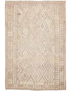 Rug Kilim Afghanistan 196x293 Beige Cream Light