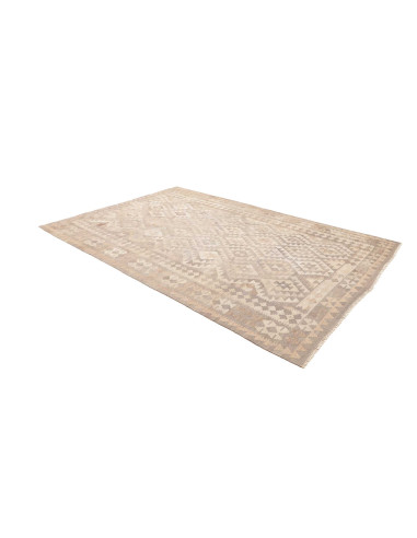 Rug Kilim Afghanistan 196x293 Beige Cream Light