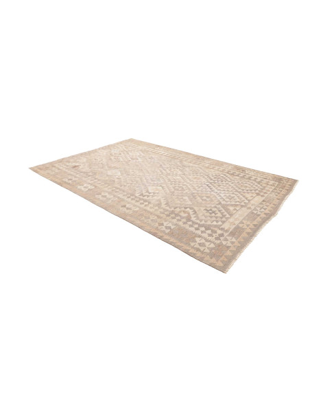Rug Kilim Afghanistan 196x293 Beige Cream Light