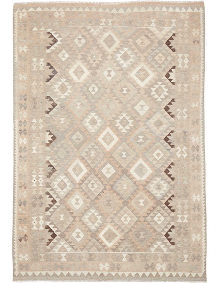 Rug Kilim Afghanistan 204x295 Beige Cream Light