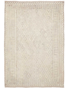 Tappeto Kilim Afghanistan 208x294 Grigio Crema
