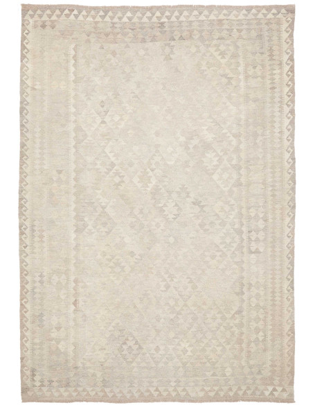 Rug Kilim Afghanistan 208x294 Cream Grey Off Wh