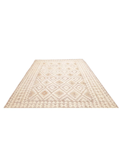 Rug Kilim Afghanistan 205x296 Cream White Grey