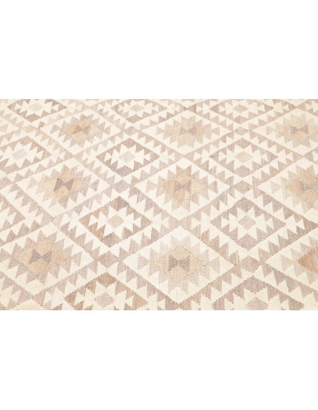 Tappeto Kilim Afghanistan 205x296 Bianco Crema