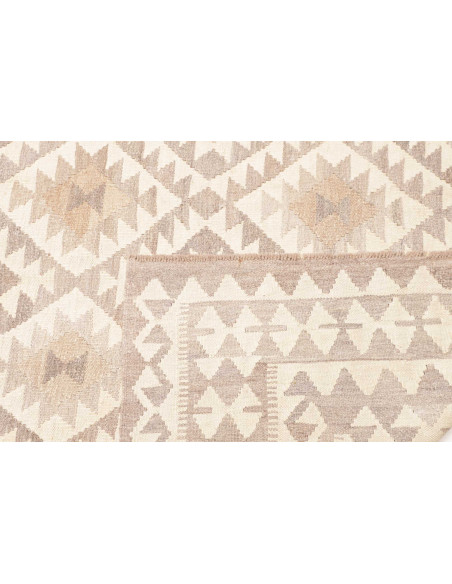Tappeto Kilim Afghanistan 205x296 Bianco Crema