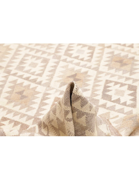 Tappeto Kilim Afghanistan 205x296 Bianco Crema