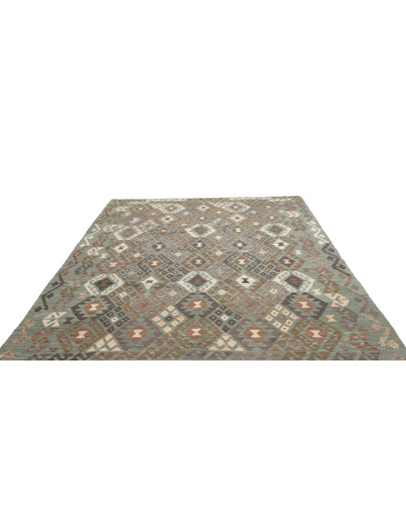 Rug Kilim Afghanistan 204x296 Aqua Green Brown