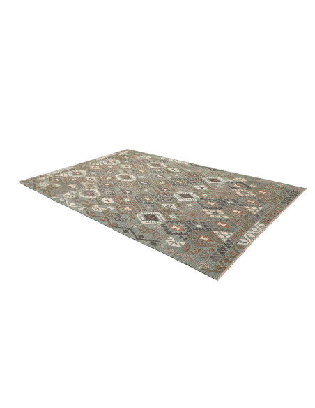 Rug Kilim Afghanistan 204x296 Aqua Green Brown