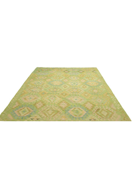 Tappeto Kilim Afghanistan 203x298 Verde Chiaro