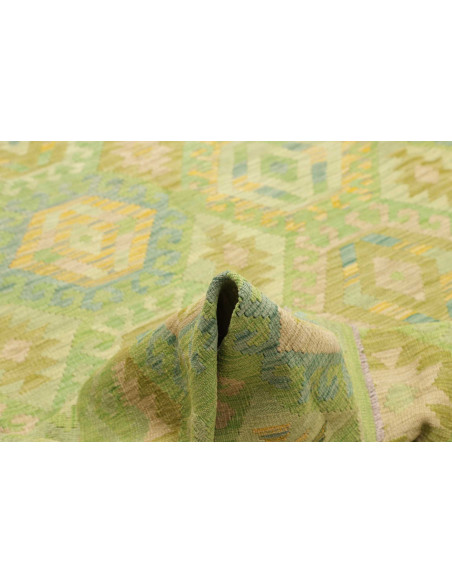 Rug Kilim Afghanistan 203x298 Light Green Paste