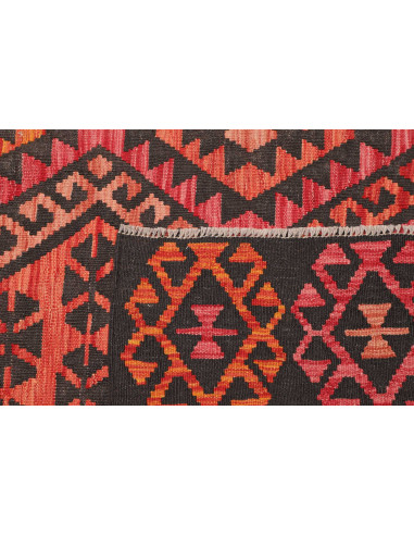 Rug Kilim Afghanistan 210x290 Charcoal Black Or