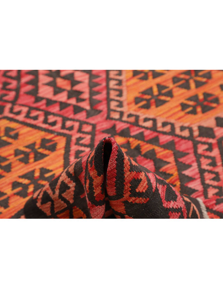 Rug Kilim Afghanistan 210x290 Charcoal Black Or