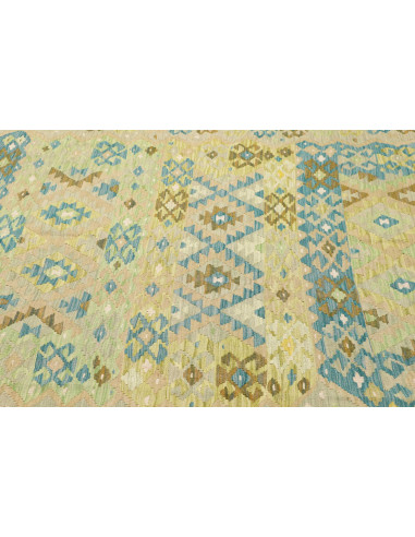 Rug Kilim Afghanistan 208x293 Beige Sky Blue Li