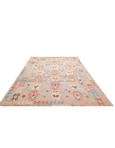 Rug Kilim Afghanistan 199x293 Light Grey Orange