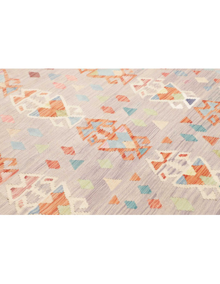 Tappeto Kilim Afghanistan 199x293 Grigio Chiaro