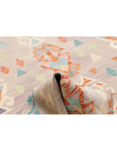 Rug Kilim Afghanistan 199x293 Light Grey Orange