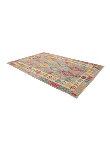 Rug Kilim Afghanistan 202x298 Lilac Gray Yellow