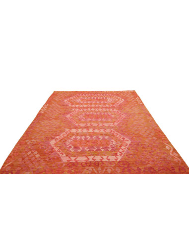 Tappeto Kilim Afghanistan 205x289 Arancione Ros