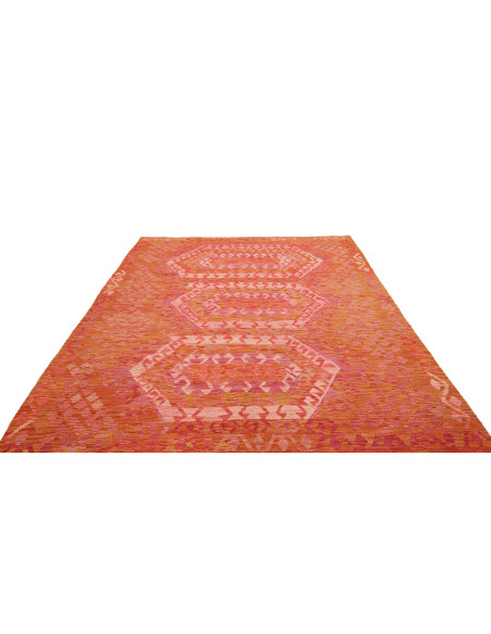 Tappeto Kilim Afghanistan 205x289 Arancione Ros