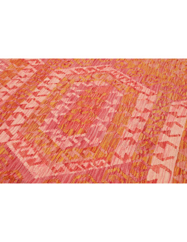 Tappeto Kilim Afghanistan 205x289 Arancione Ros