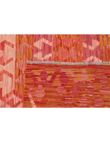 Rug Kilim Afghanistan 205x289 Orange Pink Cream