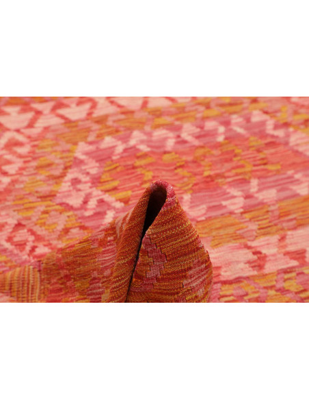 Rug Kilim Afghanistan 205x289 Orange Pink Cream