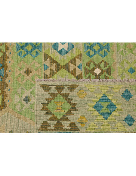 Rug Kilim Afghanistan 193x299 Sage Green Lime G