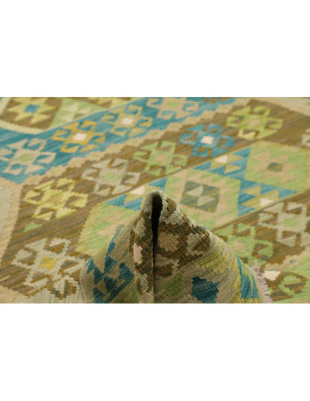 Rug Kilim Afghanistan 193x299 Sage Green Lime G