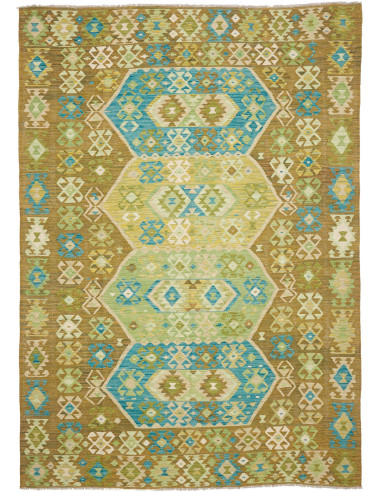 Tappeto Kilim Afghanistan 206x293 Marrone Terra