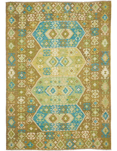 Tappeto Kilim Afghanistan 206x293 Marrone Terra