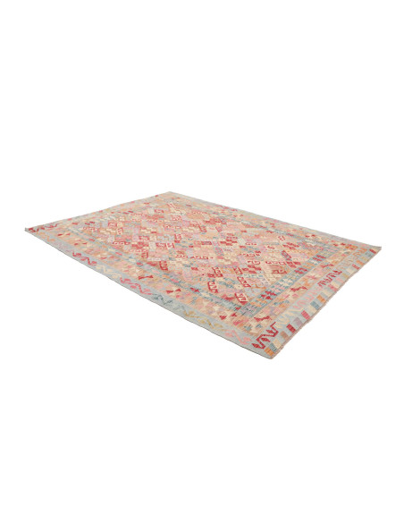 Tappeto Kilim Afghanistan 203x273 Blu Pastello