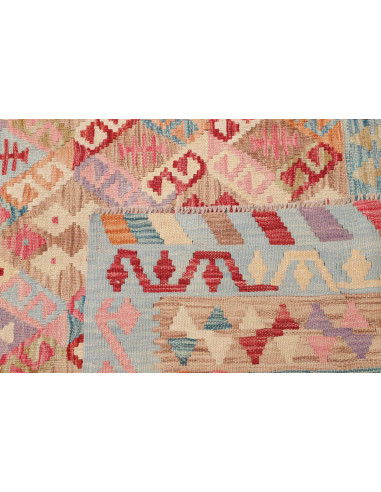 Tappeto Kilim Afghanistan 203x273 Blu Pastello