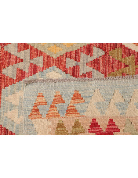 Tappeto Kilim Afghanistan 203x294 Rosso Mattone