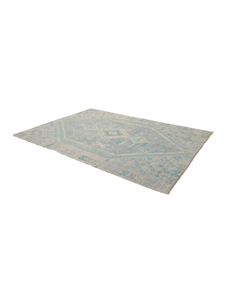 Tappeto Kilim Afghanistan 201x290 Blu Cielo Azz