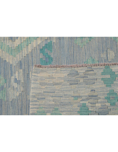 Tappeto Kilim Afghanistan 201x290 Blu Cielo Azz