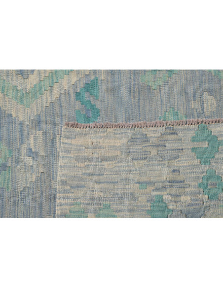 Tappeto Kilim Afghanistan 201x290 Blu Cielo Azz